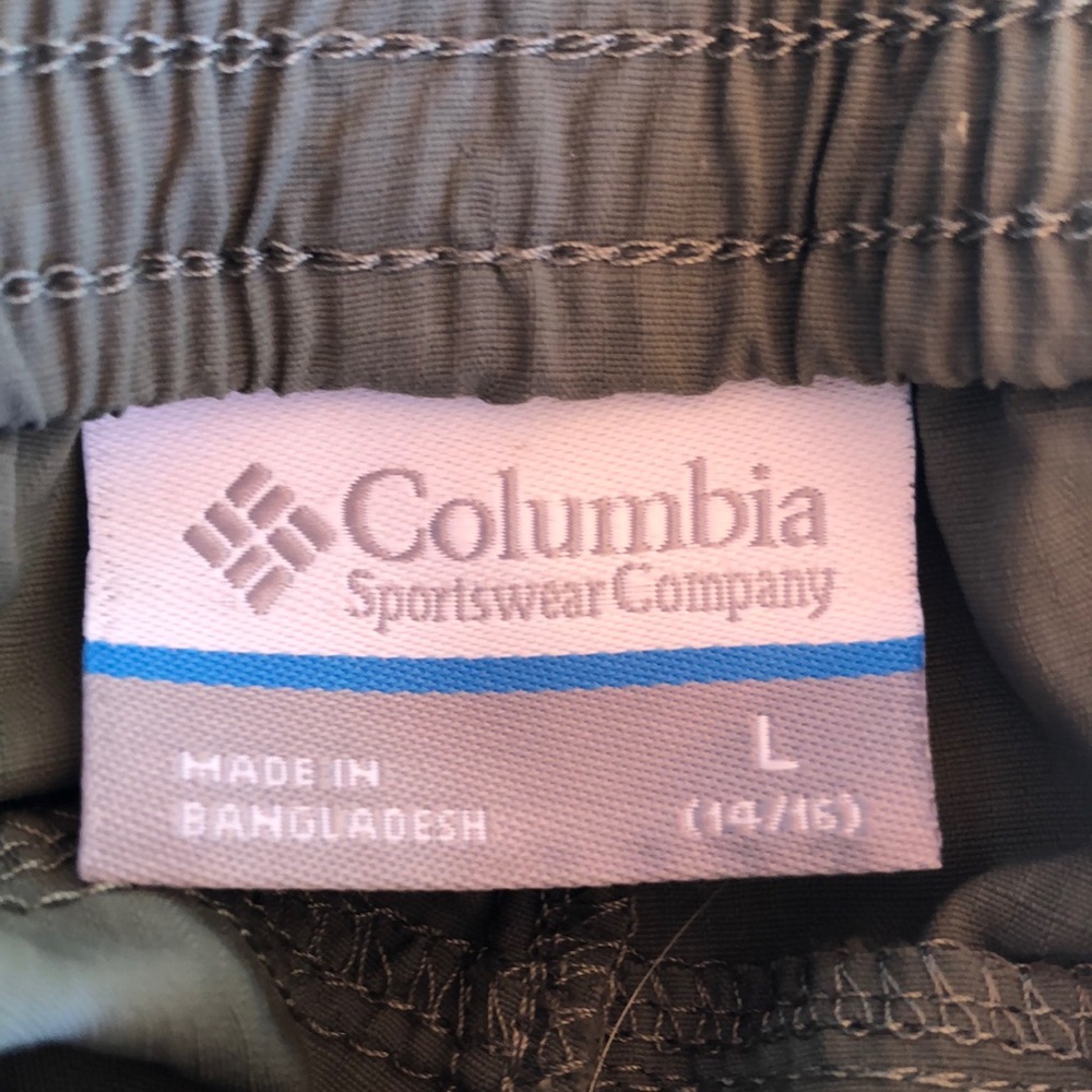 Colombia navy green nylon pants